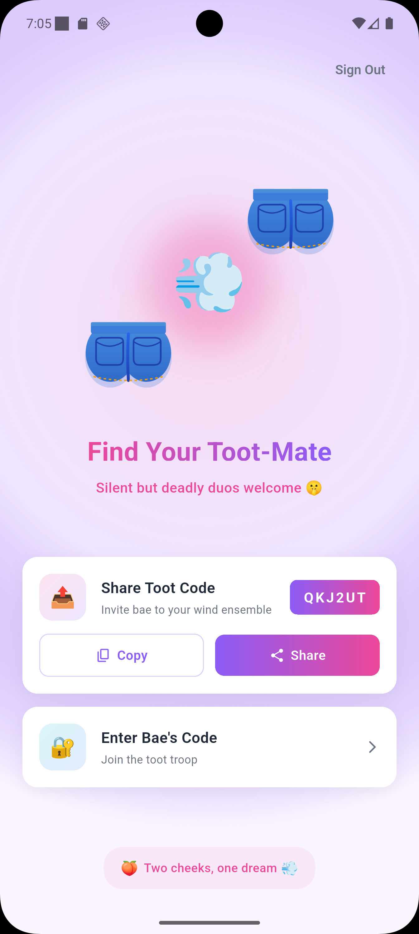Pair with your partner
